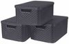 Curver Aufbewahrungsboxen mit Deckel Style 3 Stk. L Anthrazit 427235 Bild 5
