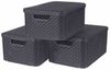 Curver Aufbewahrungsboxen mit Deckel Style 3 Stk. L Anthrazit 427235 Bild 4