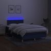 vidaXL Boxspringbett mit Matratze & LED Blau 120x190 cm Stoff 3270101 Bild 5