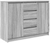 vidaXL Sideboard mit Schubladen Grau Sonoma 100,5x35x76 cm 3328449 Bild 2