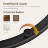 2er Set Runder Couchtisch Eiche, Nesting Beistelltisch Wohnzimmer, Moderner Sofatisch aus MDF Bild 5