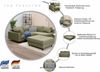 COLLECTION AB Ecksofa Antonia L-Form, B: 215 cm, Ecksofa, Rückenkissen, ottomane beidseitig montierbar, Bonnelfederkern Bild 3