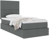 vidaXL Aufbewahrungsbett mit Matratze Dunkelgrau 90 x 200 cm Polyester 3371692 Bild 3