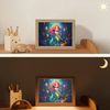 OnlyWow Nachttischlampe Lightbox Meerjungfrau - Blumen - Unterwasser - Mädchen - Kind, Dimmbar, Farbwechsel, LED, Warmweiß, Kaltweiß, Neutralweiß Einstellbar, Nachtlicht, Kinder- und Babyzimmer, Dimmbar, mit Kabel, Tischleuchte Bild 4