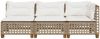 vidaXL Gartensofa mit Kissen 3-Sitzer Beige Poly Rattan 365943 Bild 4