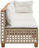 vidaXL Gartensofa mit Kissen 3-Sitzer Beige Poly Rattan 365943 Bild 5