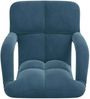 vidaXL Verstellbarer Fußsessel Blau Samt 42028140 Bild 4