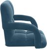vidaXL Verstellbarer Fußsessel Blau Samt 42028140 Bild 5
