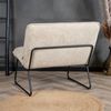Bronx71 Sessel Merle Stoff modern beige Bild 3