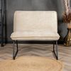 Bronx71 Sessel Merle Stoff modern beige Bild 2