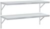 vidaXL Wandregale 2 Stk. 100x40 cm Silbern Edelstahl 3214502 Bild 2