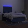 vidaXL Boxspringbett mit Matratze & LED Blau 120x190 cm Stoff 3270259 Bild 4