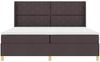 vidaXL Boxspringbett mit Matratze Dunkelbraun 200 x 200 cm Stoff 3341920 Bild 5