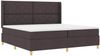 vidaXL Boxspringbett mit Matratze Dunkelbraun 200 x 200 cm Stoff 3341920 Bild 2