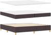 vidaXL Boxspringbett mit Matratze Dunkelbraun 200 x 200 cm Stoff 3341920 Bild 3