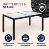CASARIA® Gartentisch Wetterfest 150x90cm Polyrattan Balkontisch Bild 4