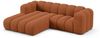 Micadoni Modulares Ecksofa Lupine 3-Sitzer Links Chenille Eden Ziegel Bild 2