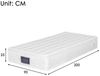 Polsterbett 90×200 cm aus Samt-Stoff mit LED-Beleuchtung und Matratze, grau Bild 5