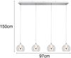 LED Pendelleuchte FLYNT mit Switch Dimmer & Lichtfarbe einstellbar, Breite 97cm Bild 4