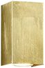 Rechteckige LED Wandleuchte in Gold foliert, Up & Down Strahler, Höhe 15cm Bild 2