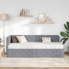vidaXL Eckbettgestell Hellgrau 80 x 200 cm Stoff 3394029 Bild 4