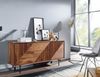 Sideboard 148x72x40cm Sheesham Massivholz Metall 3 Türen Modern Wohnzimmer Bild 5