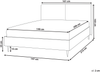 Bett mit Lattenrost LIMANTON 140 x 200 cm Kunstleder Goldbraun Bild 2