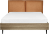 Bett mit Lattenrost LIMANTON 140 x 200 cm Kunstleder Goldbraun Bild 4