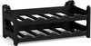 BURI Weinregal stapelbar Kunststoff für 6 Flaschen | stabiles Flaschenregal in Gastronomie-Qualität | Getränkeregal modular erweiterbar, Schwarz Bild 3