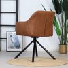 Bronx71 Esszimmerstuhl Leder Dex 180° drehbar Cognac - 6er Set Bild 4