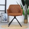 Bronx71 Esszimmerstuhl Leder Dex 180° drehbar Cognac - 6er Set Bild 3