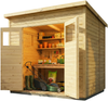 Alpholz Gerätehaus Mollie Gerätehaus aus Holz Geräteschrank mit 14 mm Wandstärke Gartenhaus mit Montagematerial Bild 4