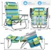 TLGREEN Campingstuhl Klappbar Leicht Aluminium, (Rucksack Klappstuhl Strand, 1 St), Campingstuhl Kann Flach Liegen,bis 150 kg belastbar Bild 3