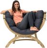 AMAZONAS Loungesessel Siena Uno Anthracite inkl. Sitzkissen 118,5 x 93,5 x 58cm für Haus und Garten Bild 3