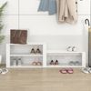 vidaXL Schuhschrank Hochglanz-Weiß 150x35x45 cm Holzwerkstoff 816914 Bild 3