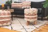 Hocker Bohist 225 Rosa / Creme Bild 2