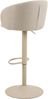Barhocker >Eleanor< Trompetenfuß mit Fußstütze, Bezug beige - 53x110x56cm (BxHxT) Bild 3