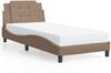 vidaXL Bettgestell ohne Matratze "Zadar" Cappuccino-Braun 90x190 cm Kunstleder 3208153 Bild 2