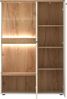 Lomadox Highboard CARMONA-129, in kaschmir und Eiche, 95 cm breit, inkl. LED-Beleuchtung Bild 3