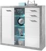 Highboard >Rio de Janeiro< in Beton aus Glas - 137x134x37cm (BxHxT) Bild 2