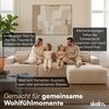 skølm 'Freki' Cloud Sofa 3 Sitzer mit Hocker, Vollschaumcouch mit Federkern und Vakuum-Kompression, kein Aufbau erforderlich, mit 3 Kissen, Cord beige Bild 4
