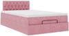 vidaXL Ottoman-Bett mit Matratze Rosa 120x190 cm Samt 3311836 Bild 5