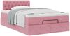 vidaXL Ottoman-Bett mit Matratze Rosa 120x190 cm Samt 3311836 Bild 4