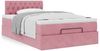 vidaXL Ottoman-Bett mit Matratze Rosa 120x190 cm Samt 3311836 Bild 3