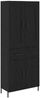 vidaXL Highboard 2 Stück Schwarz Eichen-Optik Holzwerkstoff 3416123 Bild 2