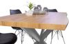 Esstisch Baumkante Holz-Optik Wildeiche 120 x 80 Spider-Gestell silber JOSY 142463949 Bild 3