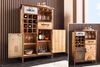 riess-ambiente Barschrank ATELIER 120cm natur - Pinienholz, Metall-Vintage-Bar, Gläseraufhängung (Einzelartikel, 1-St) Authentischer Weinregal - ideal für Küche, Esszimmer oder Loft-Wohnung Bild 3