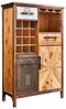 riess-ambiente Barschrank ATELIER 120cm natur - Pinienholz, Metall-Vintage-Bar, Gläseraufhängung (Einzelartikel, 1-St) Authentischer Weinregal - ideal für Küche, Esszimmer oder Loft-Wohnung Bild 2