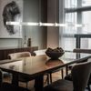 LED Hängeleuchte, Chrom, Glas teilsatiniert, L 100 cm Bild 4