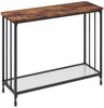 GarveeMore Konsolentisch Konsolentisch Schmal mit Ablage,Beistelltisch Vintage Flurtisch Bild 5